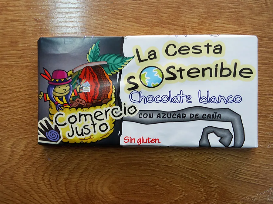Chocolate Blanco de Comercio Justo DiDeSUR