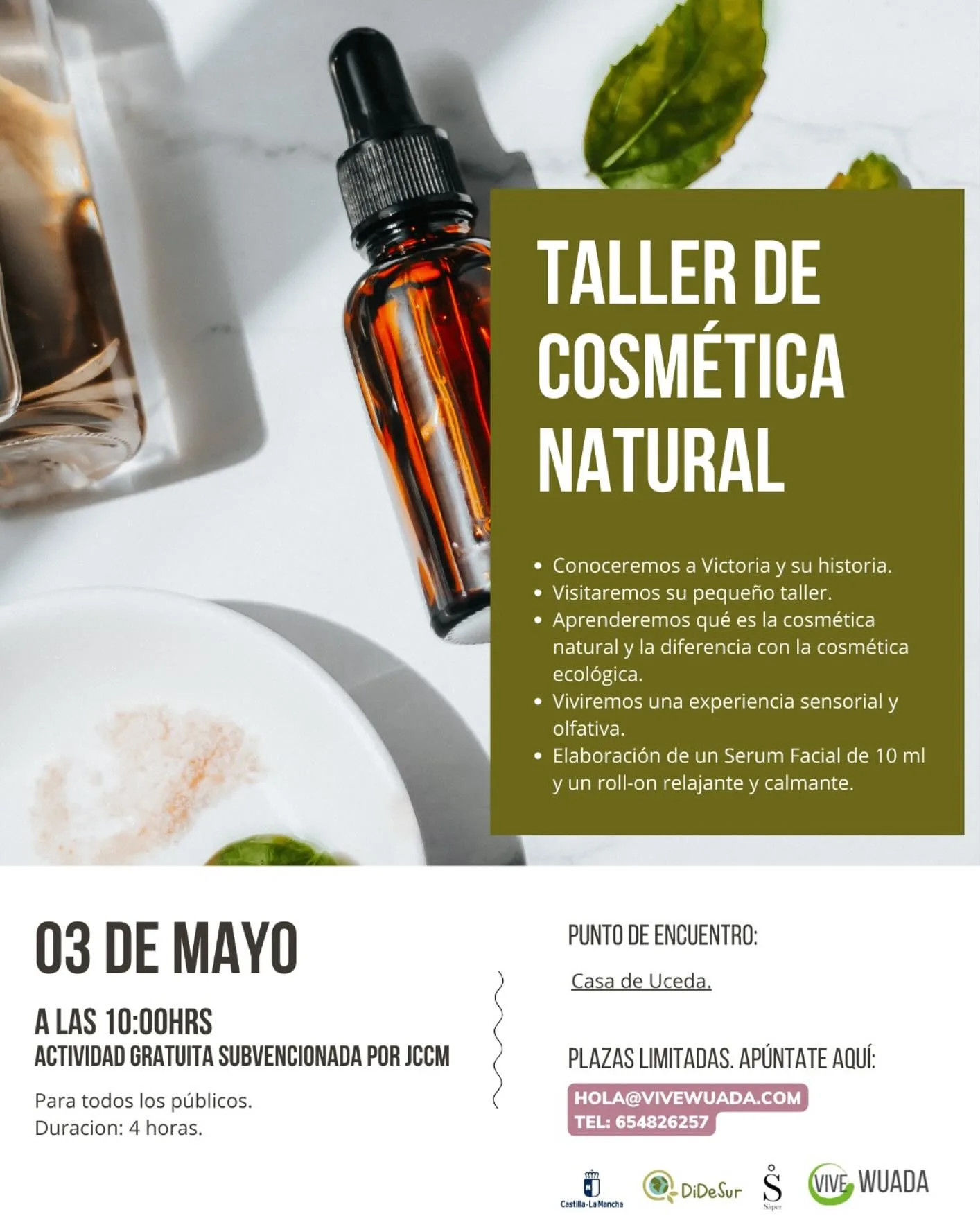 CARTEL TALLER COSMETICA